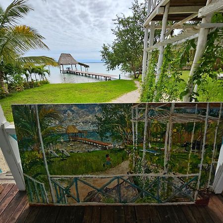 Cabana Con Muelle Privado En La Laguna De Bacalar Kültér fotó